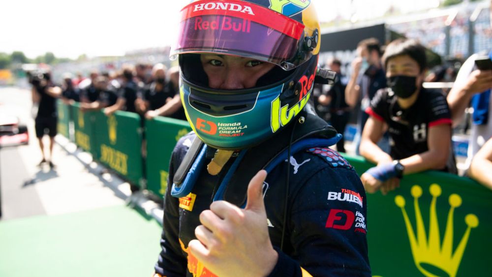 Iwasa won for Hitech in Race 1 at Budapest