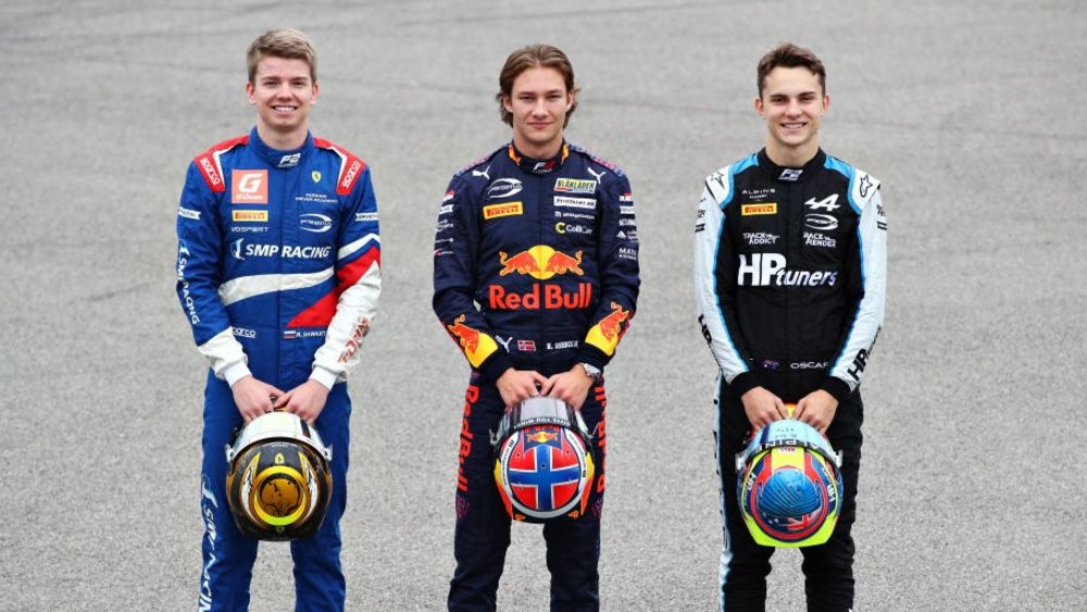 Shwartzman L is a Ferrari junior Piastri L is an Alpine junior and Hauger C is a Red Bull junior