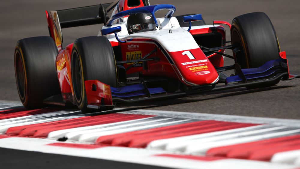 Hauger drove for PREMA at the post-season F2 test in Abu Dhabi