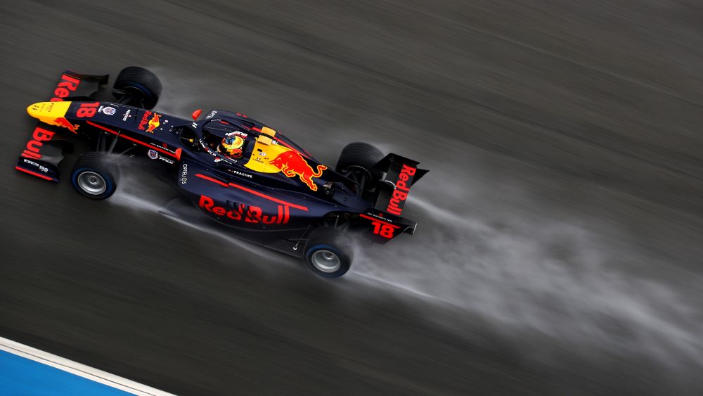 Hadjar experienced his first day of wet running in an F3 car at the test in Jerez
