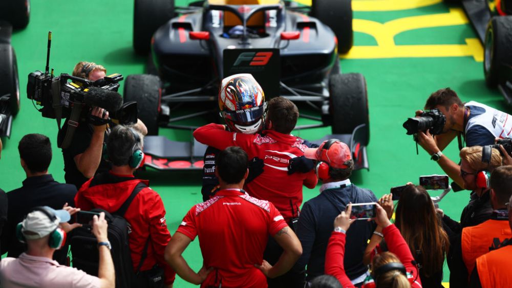 Red Bull junior Crawford claimed victory at his academys home race in Spielberg