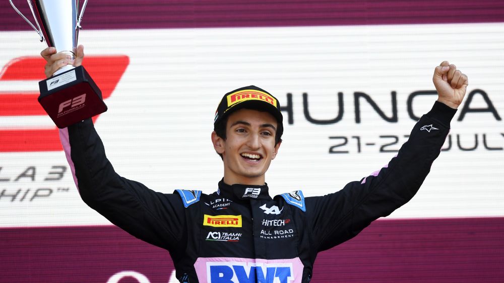 Minì won two races in his rookie Formula 3 season last year