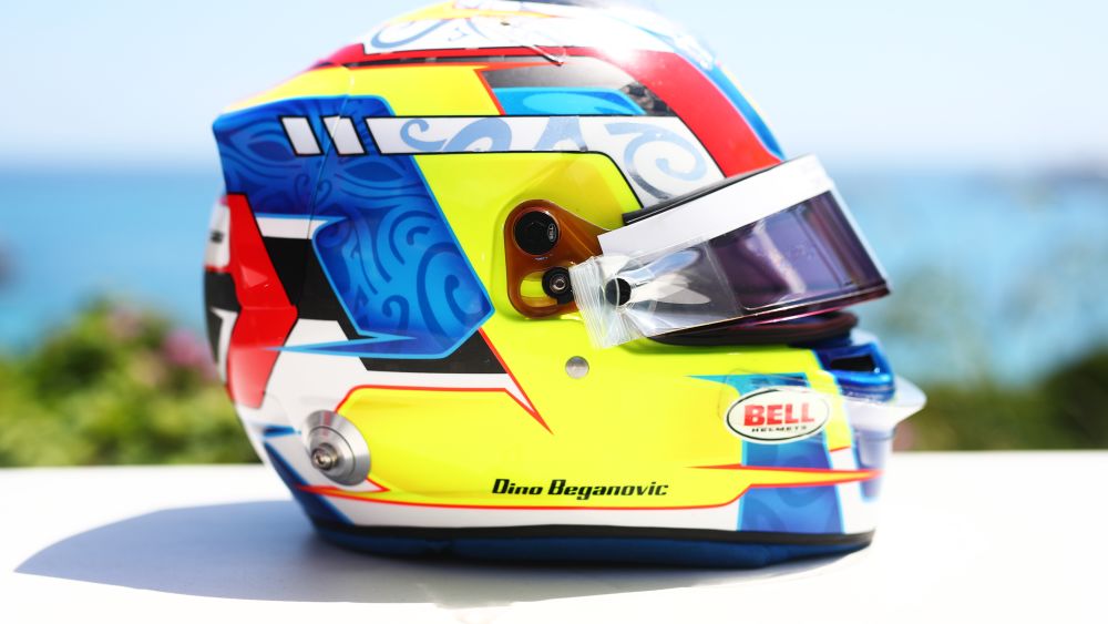 Three crowns and a Prancing Horse: Dino Beganovic on his 2024 helmet design