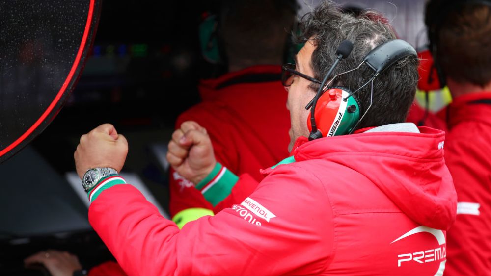 Rosin was living every lap on the pit wall during an unpredictable Feature Race