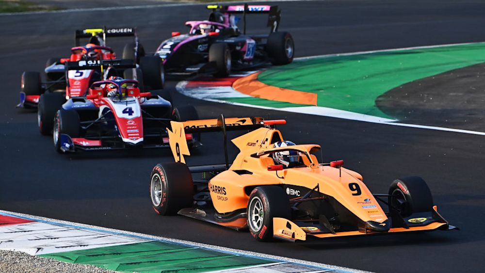 Fornaroli was behind Dunne in the early stages before his mistake at Ascari