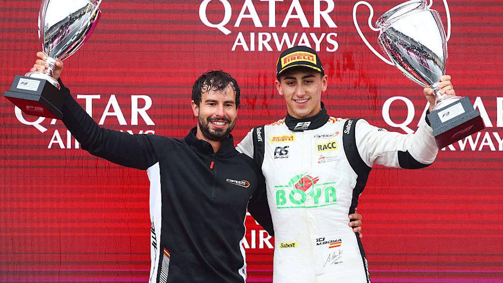 Boya is thankful that his engineer trusted him to put on the Wet tyres