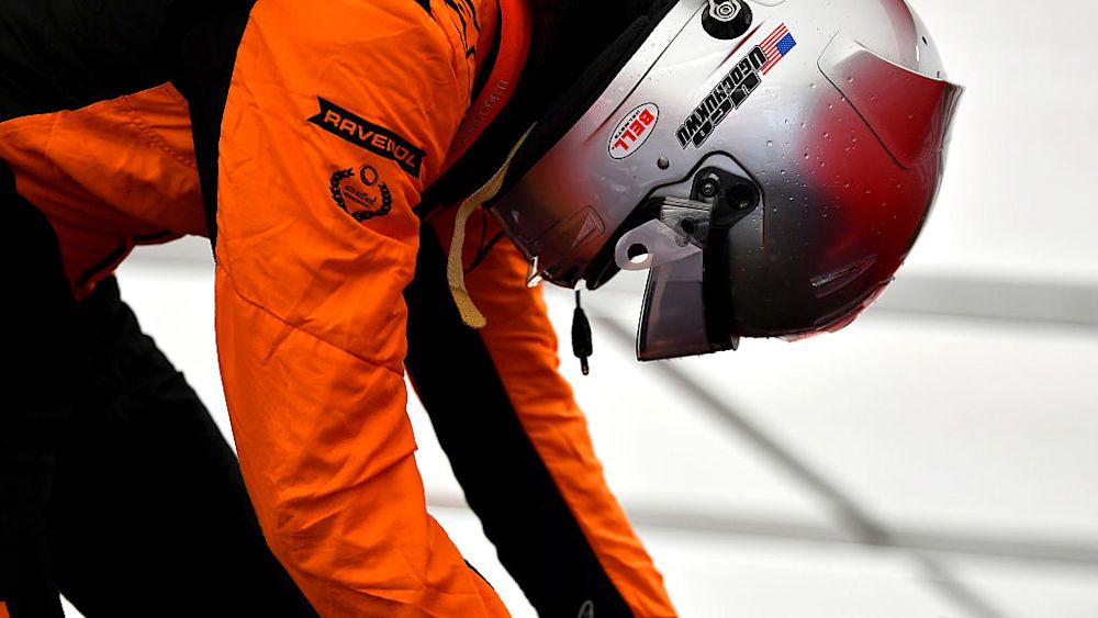 The American driver explained why he has always stuck with his silver helmet