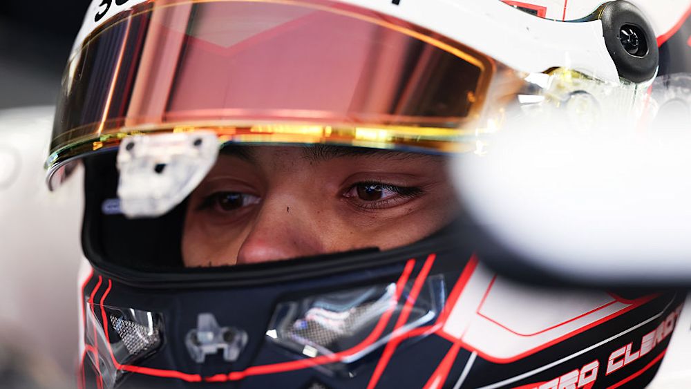 Clerot says he is a big fan of driving with dry tyres in the wet