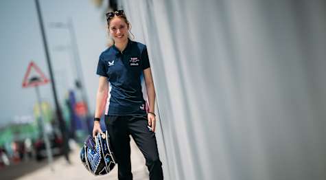 Winging it with an Alpine flair Gademan on her 2025 F1 ACADEMY helmet design