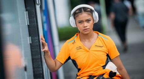 Bustamante heartbroken with costly start error as she sets out ambitions for Race 2