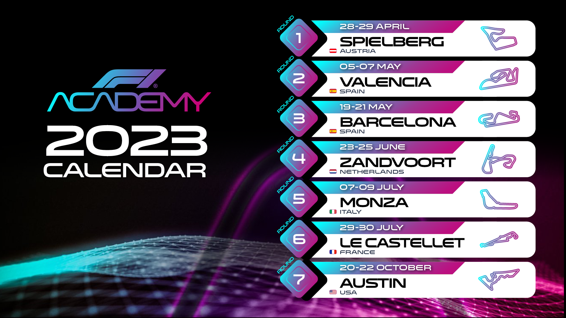 f1-academy-confirms-seven-round-calendar-for-2023-season