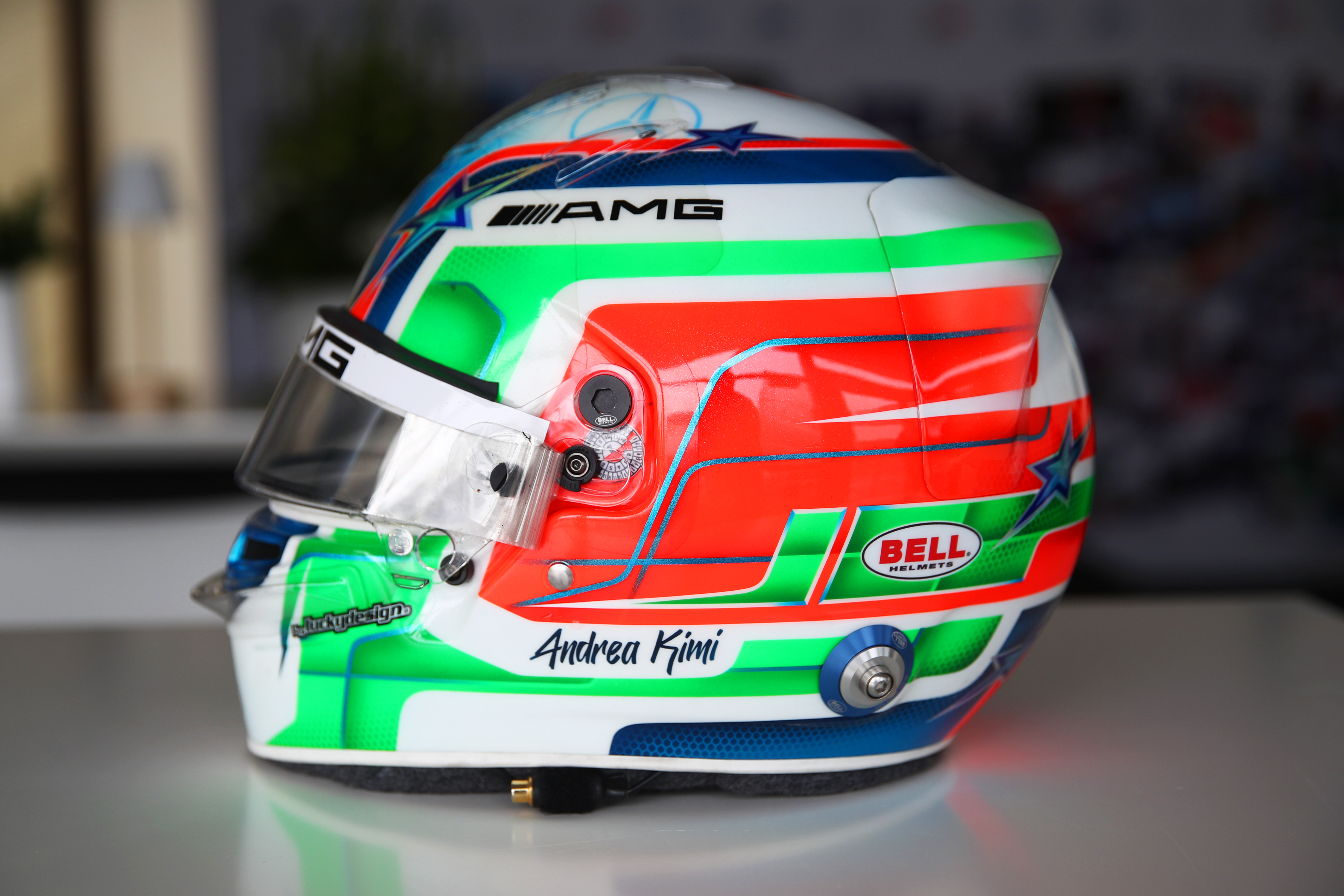 agv antonelli helmet Shining stars and special paint: Andrea Kimi Antonelli on his 2024 helmet  design