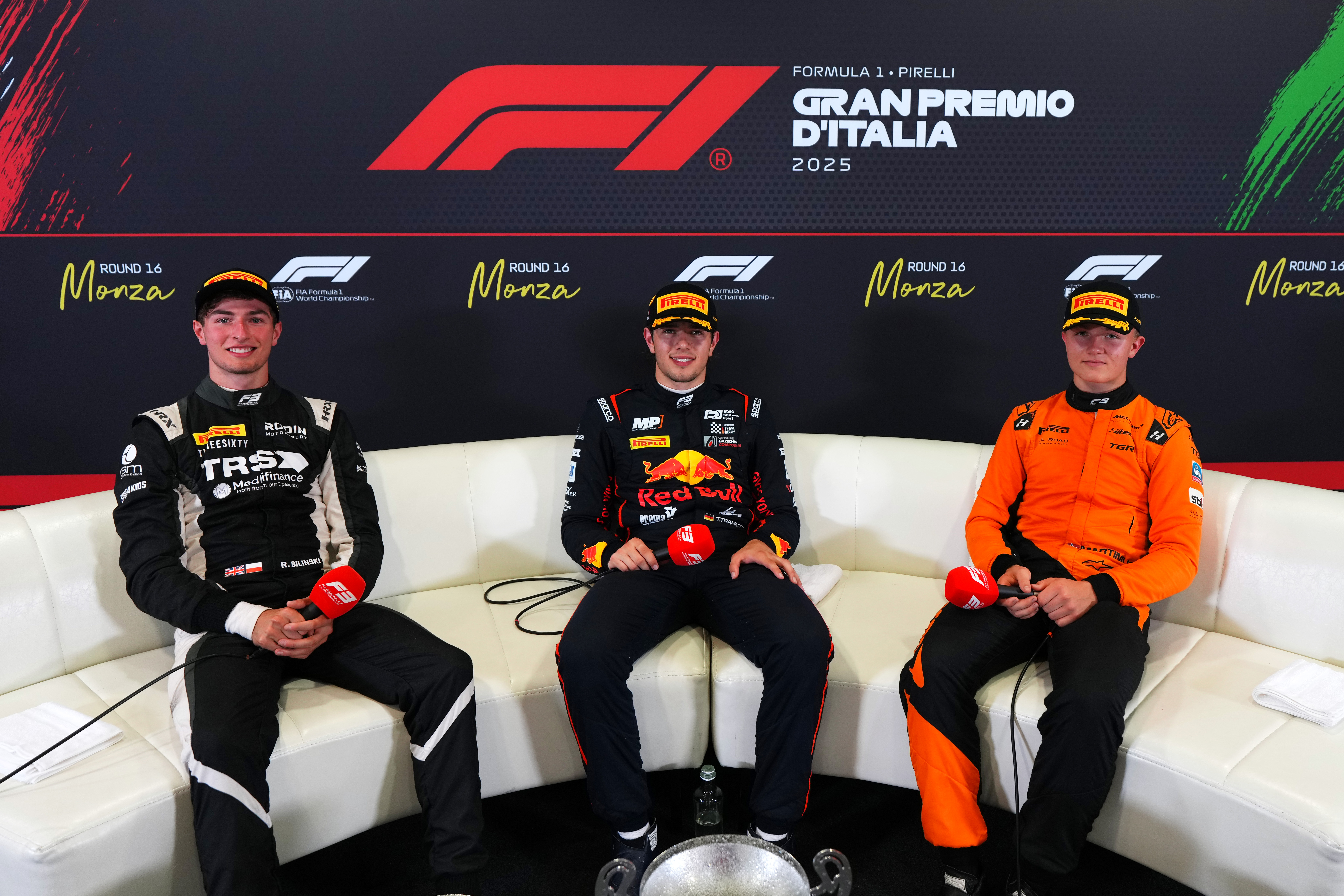 Press conference after a sprint race