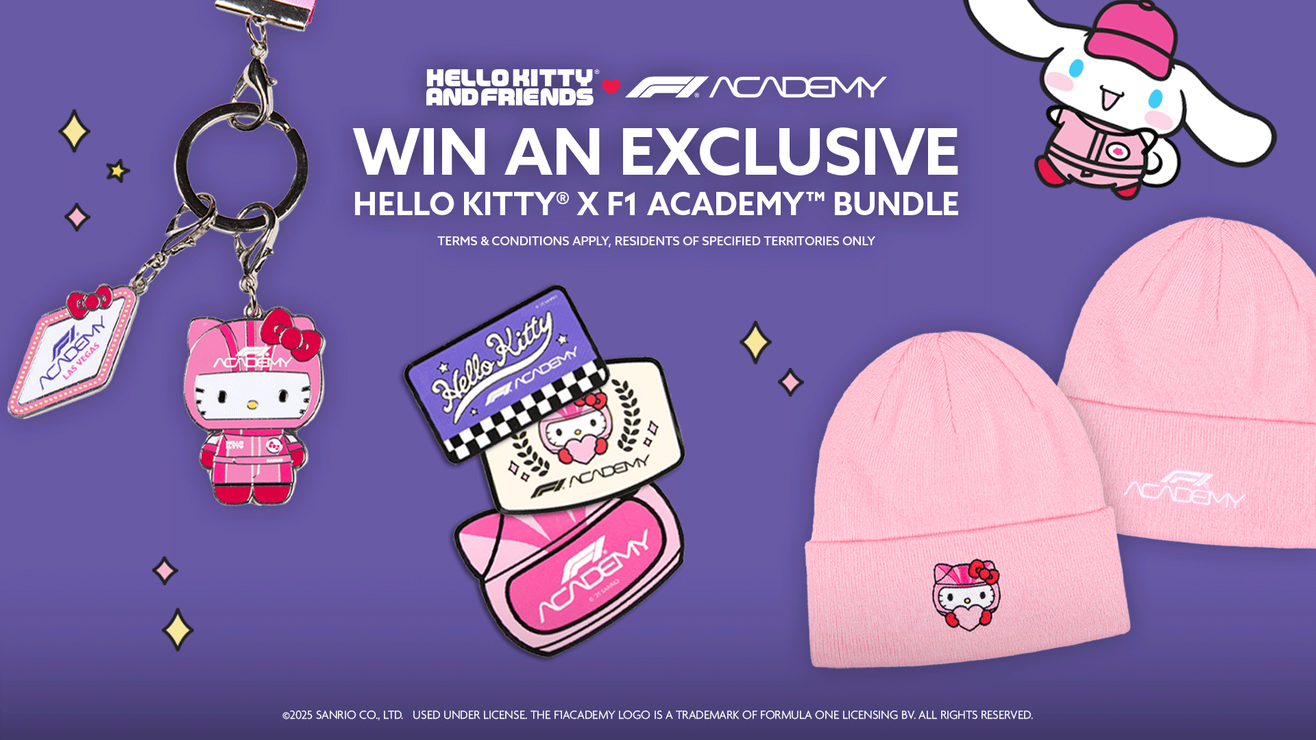 F1ラスベガスGP トレーナー　Academy HelloKitty Mサイズ F1ラスベガスGP ハローキティ Academy Hello Kitty Hello Kitty