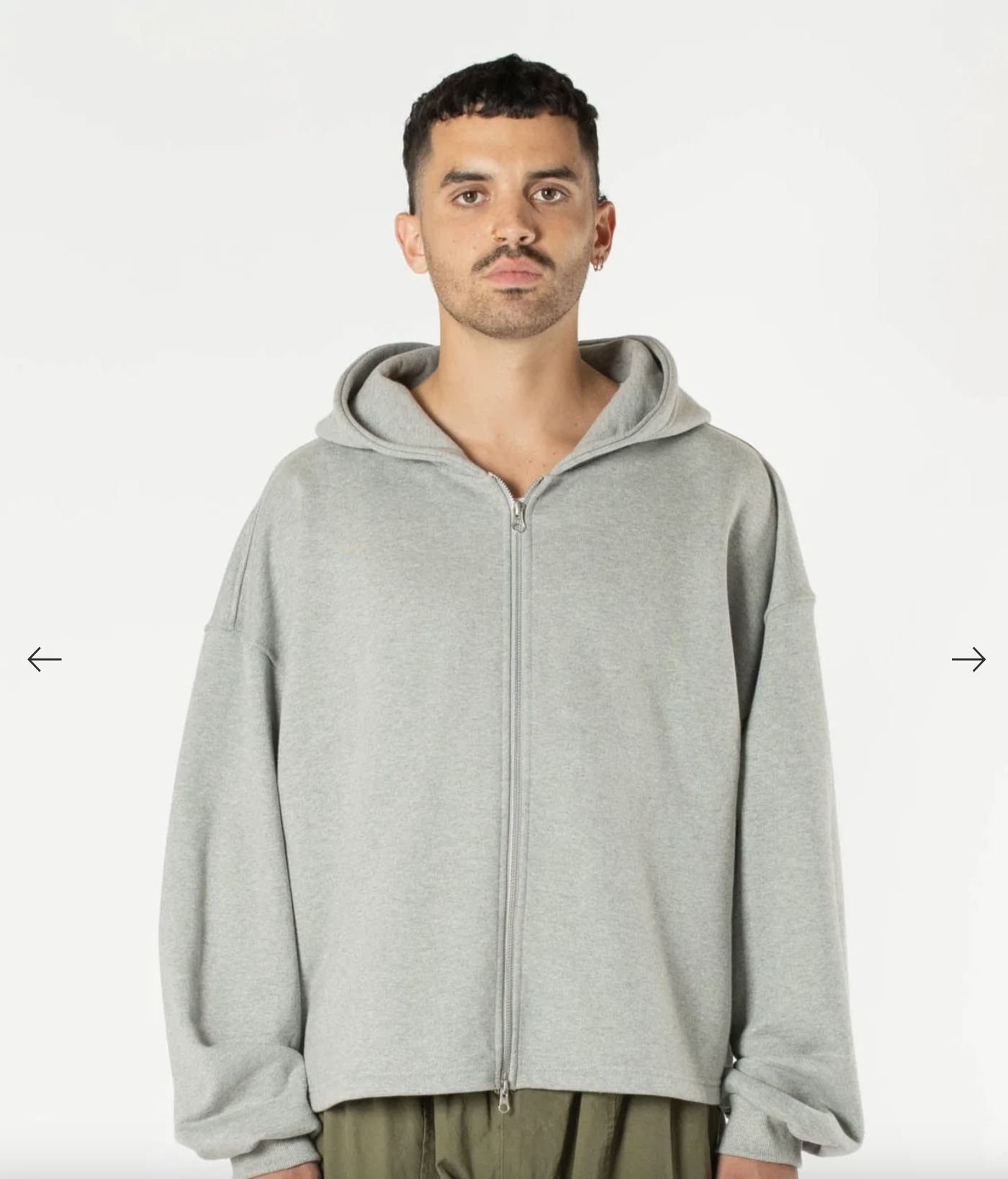 Boxy Zip-up Hoodie 2