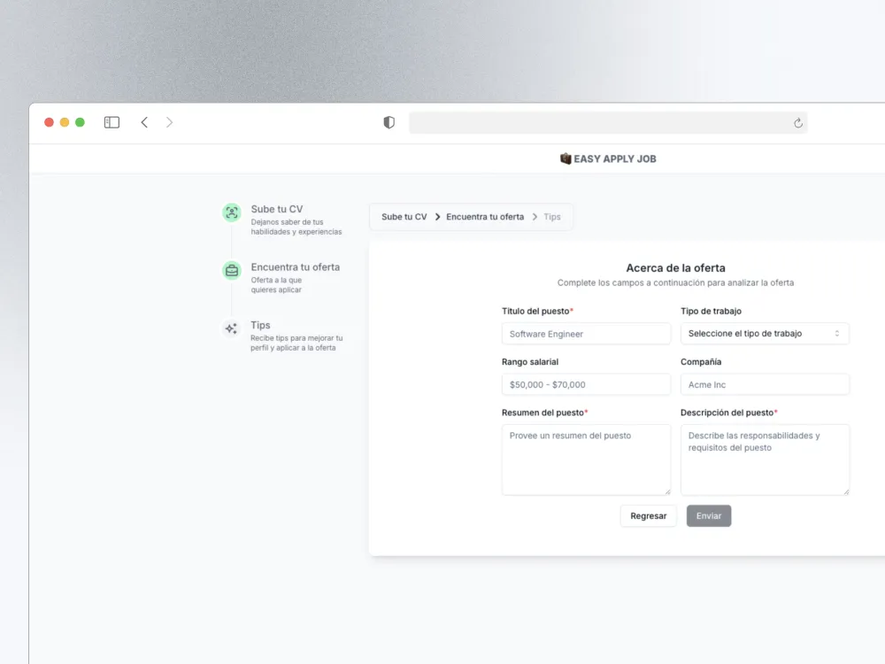 🧳 Easy Apply Job