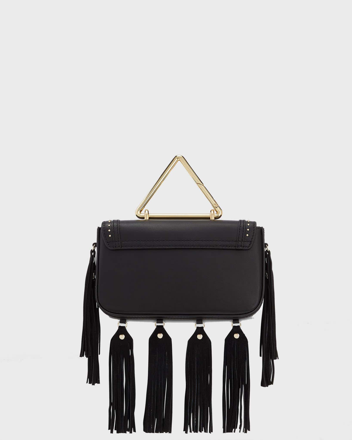 8 Other Reasons suede fringe crossbody festival bag in black