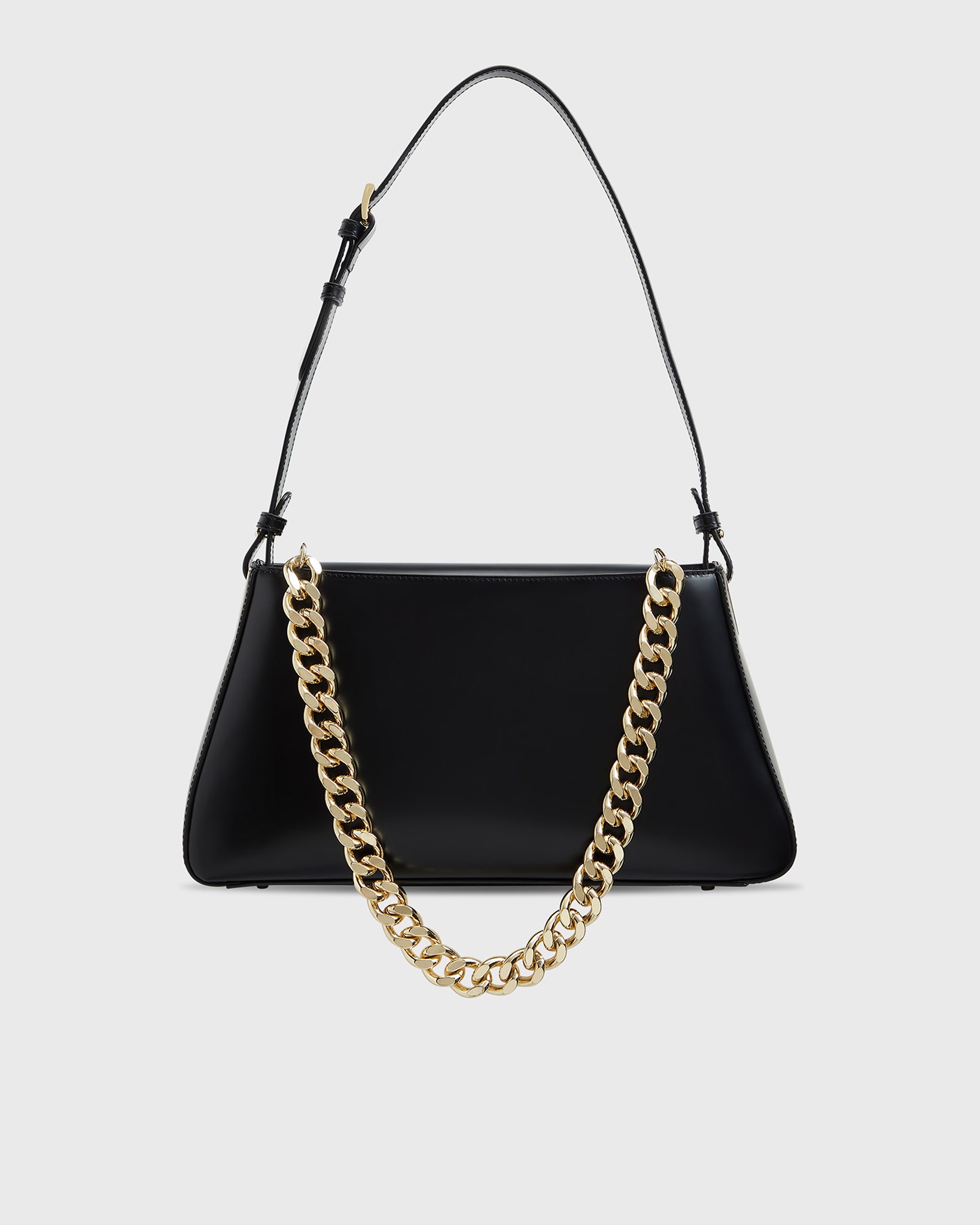 LIGHT GOLD CHUNKY CHAIN SHOULDER BAG STRAP - SHOULDER BAG STRAPS