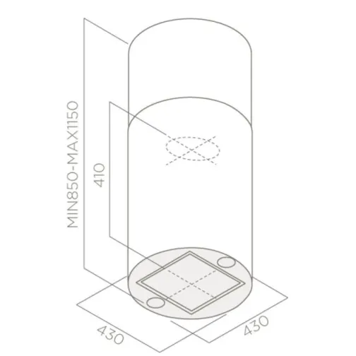 Elica TUBE PRO ISLAND IX/A/43 - фото 2