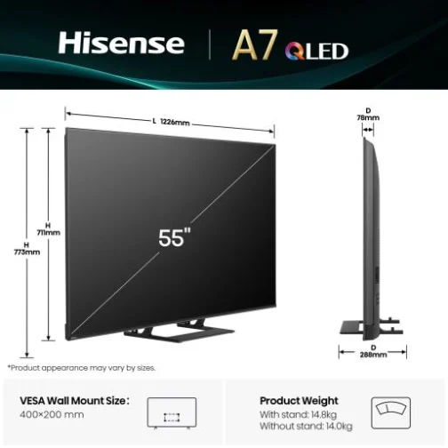 Hisense 55A7Q - фото 2