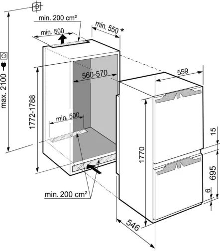 Liebherr ICNf 5103 - фото 6