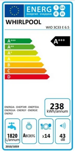 Whirlpool WIO 3C33 E6.5 - фото 6