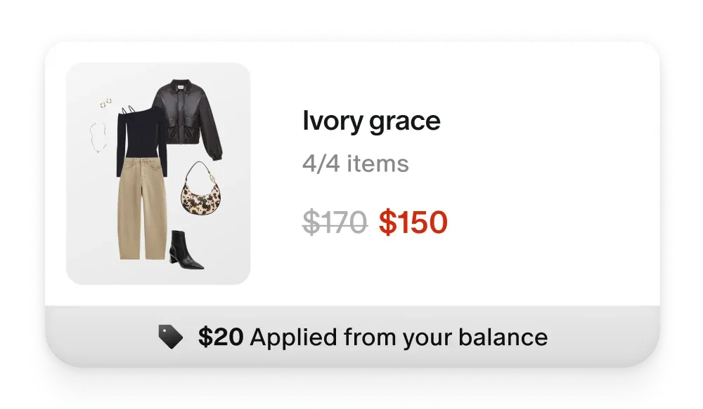 Shop using your balance