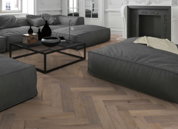 Room Scene of Herringbone - Hardwood by DuChateau