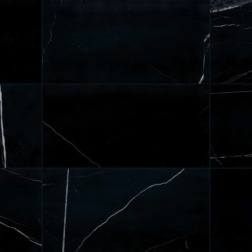 Pietra Divina by Dal Tile - Nero Marquina 12 X 24 Honed
