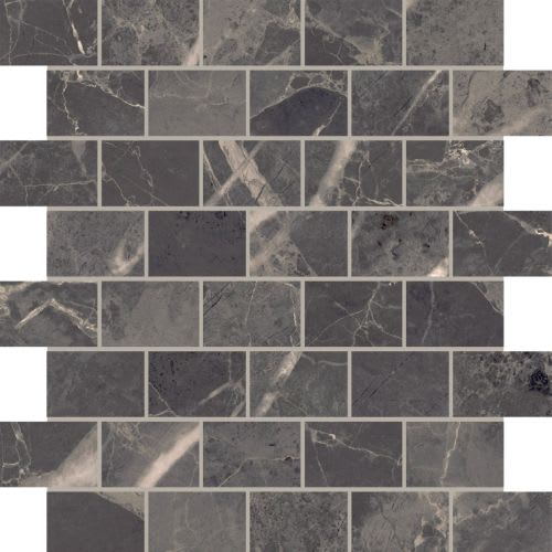 Pulse Coal Matte Bricklay Mosaic 10 X 11