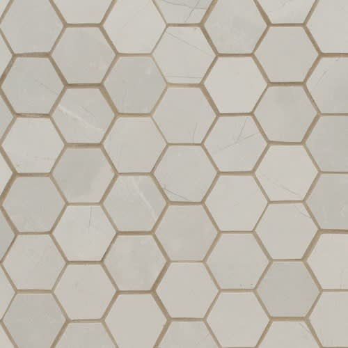 Sande by Msi - Ivory 2X2 Hex