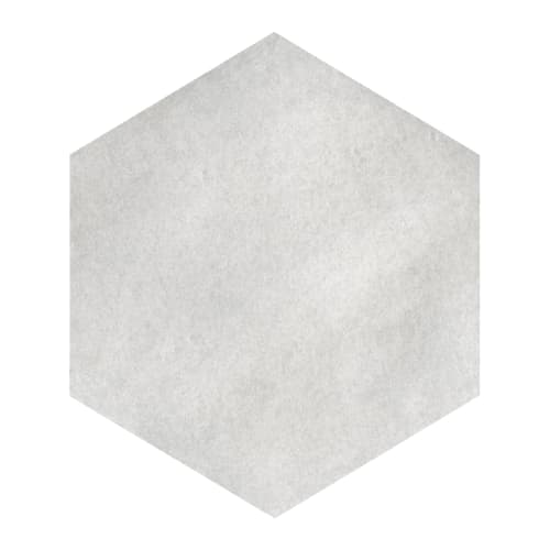 Casablanca by Lungarno Ceramics - Pearl Gray Hex Solid