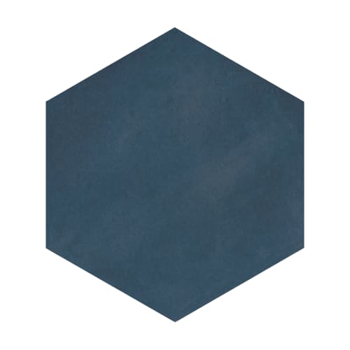 Casablanca by Lungarno Ceramics - Ocean Blue Hex Solid