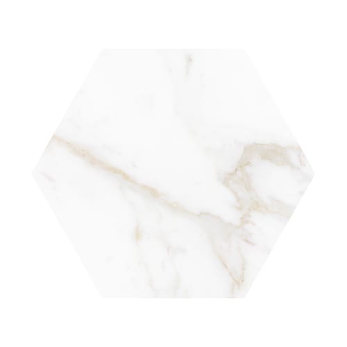 Massa Marble by Lungarno Ceramics - Calacatta Oro 9X10 Hexagon