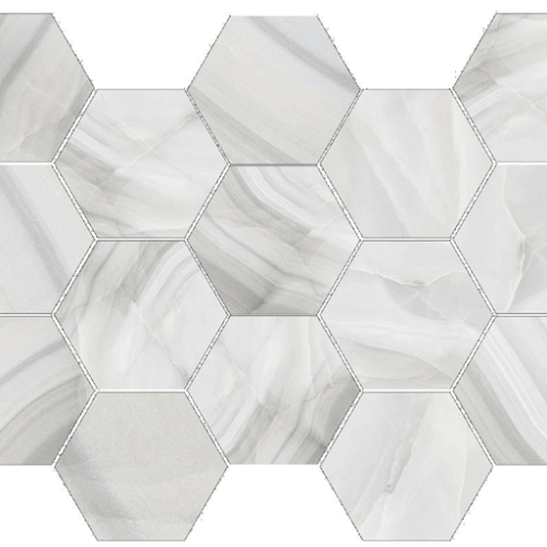 Athena by Happy Floors - Plata / Polished 10 X 14 Mosaic