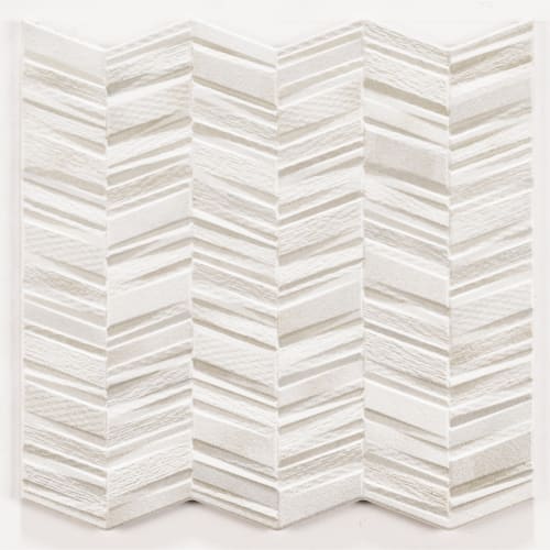 Denali - Chevron by Paradiso Accents - Stratus White