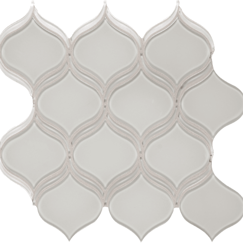 Peace of Mind by Florida Tile - Balance Beige W/Pure White M12 Arabesque Mosaics