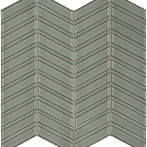 Peace of Mind by Florida Tile - Serenity Sage M12 Chevron