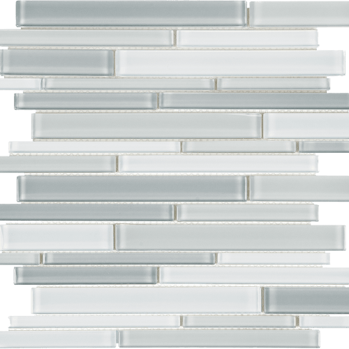 Peace of Mind by Florida Tile - Unity Cool Blend Random Strip Mosaics-Blend