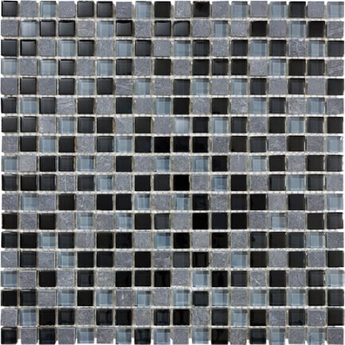 Bliss by Florida Tile - Black Timber 12X12 Mosaics