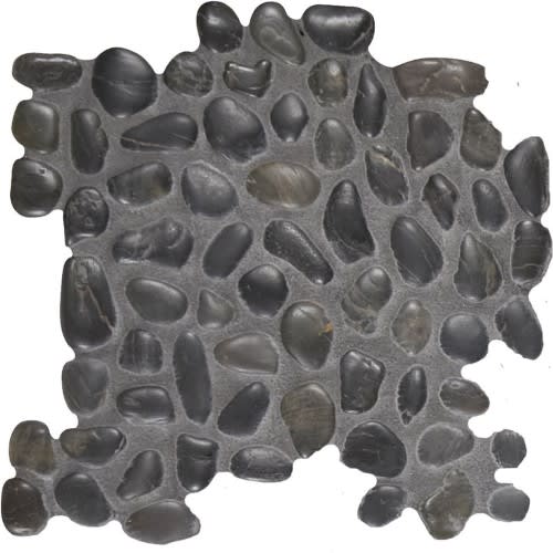 Pebbles by Florida Tile - Black Pearl Round 12X12