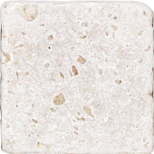 Travertine by Florida Tile - Ivory Tumbled 4X4