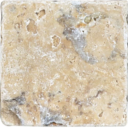 Travertine by Florida Tile - Picasso Tumbled 4X4