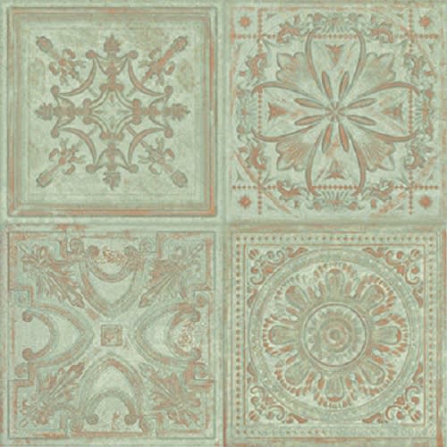 Brooklyn 8" x 8" by Wall Tile - Green Tin