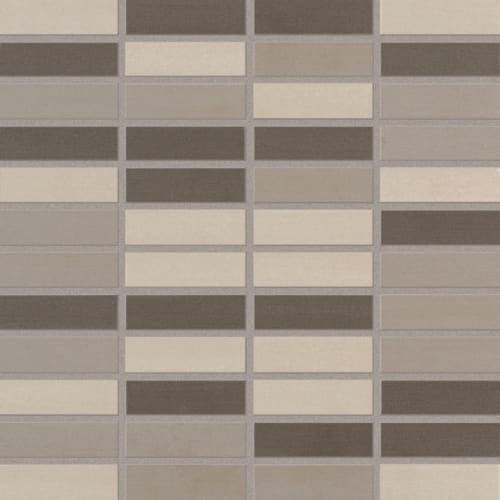 Warm Grays Linear Mosaic 1"X3"