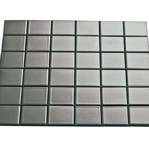 Multiplier by Crossville - Grey Square Mosaic 2"X2" Gloss
