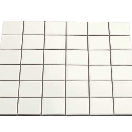 Multiplier by Crossville - White Square Mosaic 2"X2" Gloss