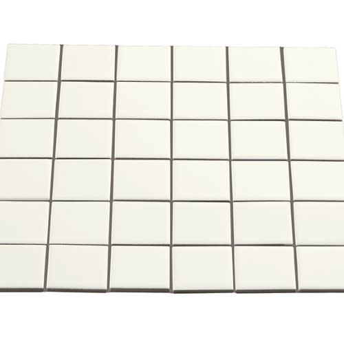 Multiplier by Crossville - White Square Mosaic 2"X2" Matte