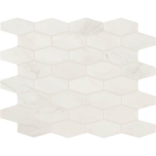 Snow Flower 1"X3" Elongated Hex