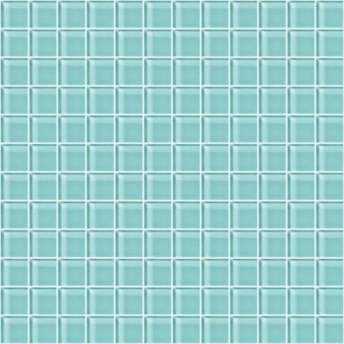 Glass Blox by Crossville - Aqua Gleam 1"X1"